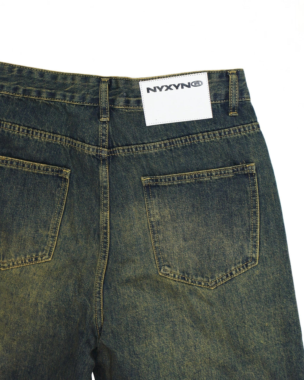 BAGGY WASHED JEANS - Acid blue