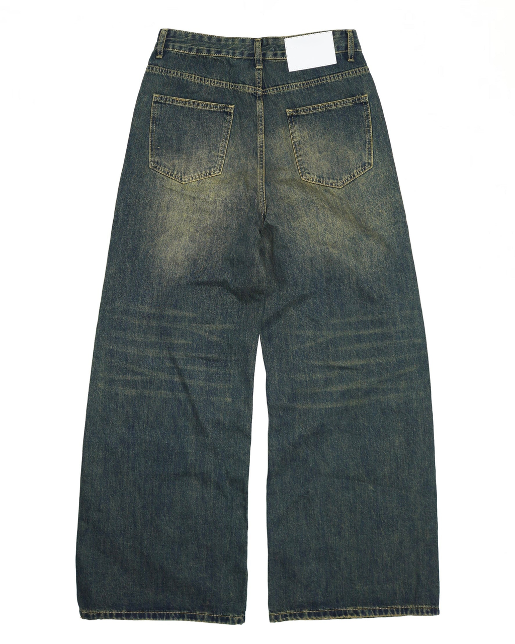 BAGGY WASHED JEANS - Acid blue