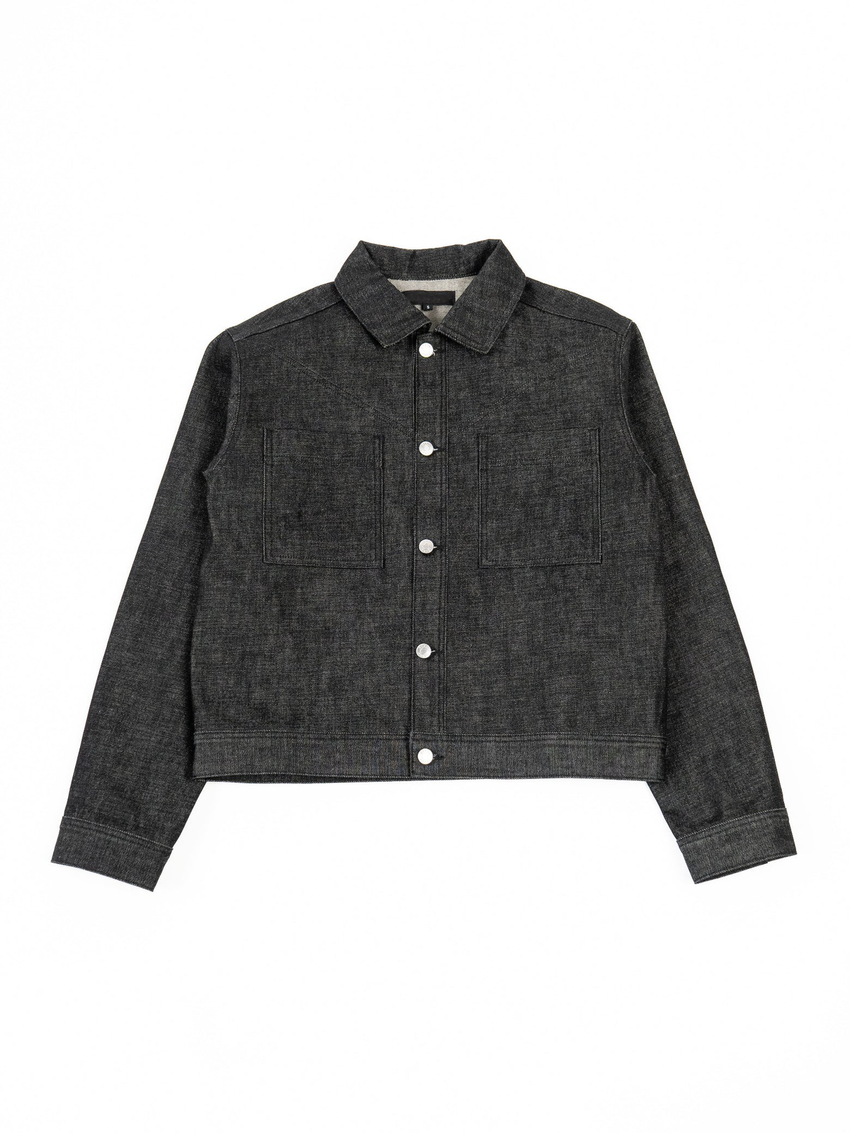 RAW DENIM JACKET - Black