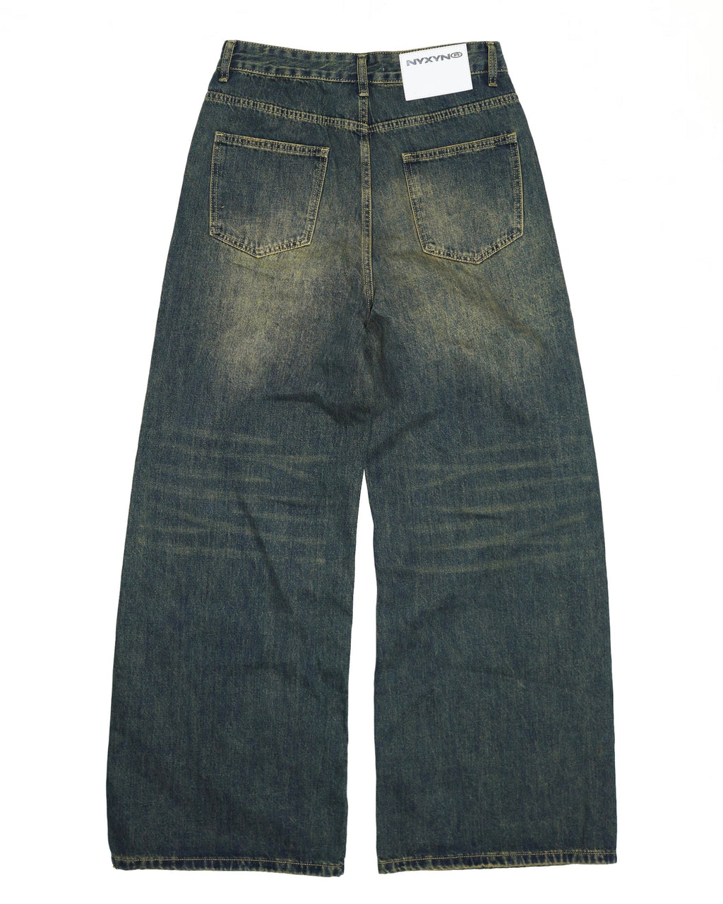BAGGY WASHED JEANS - Acid blue