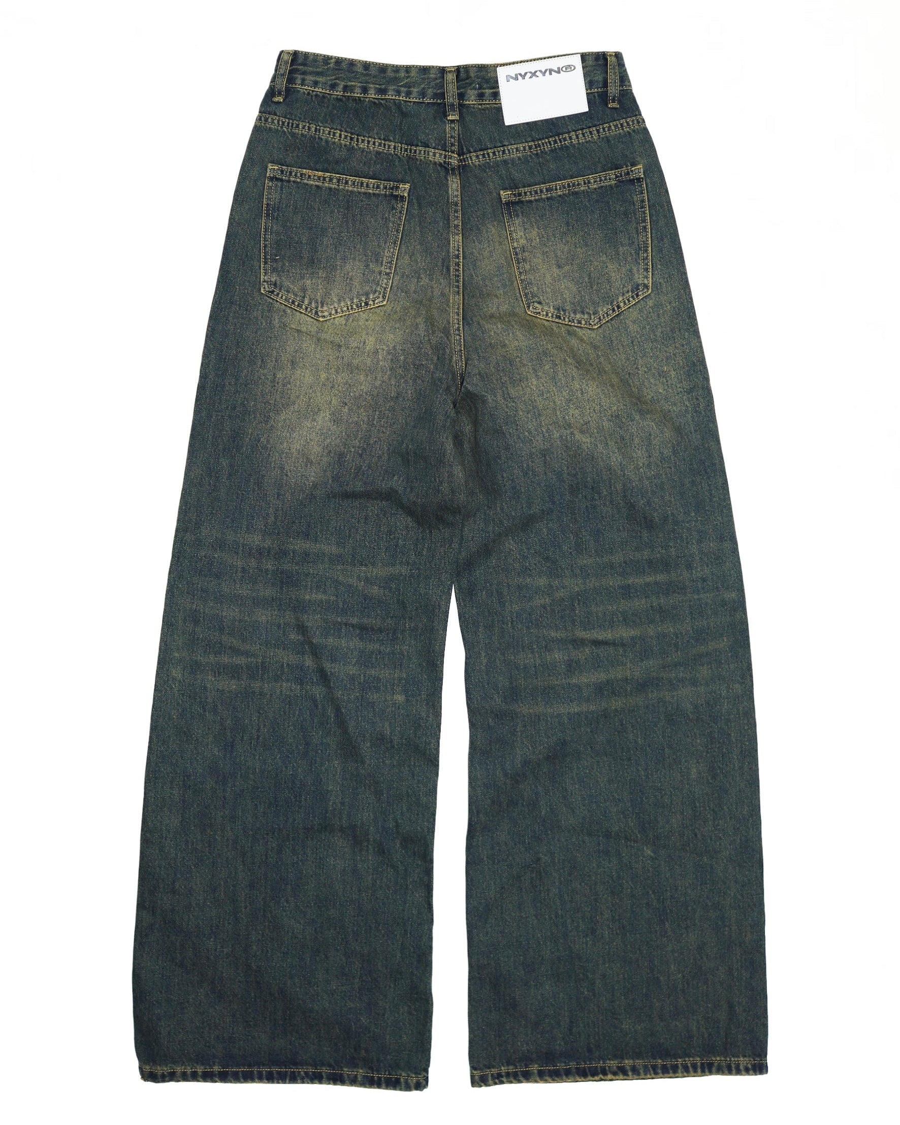 BAGGY WASHED JEANS - Acid blue