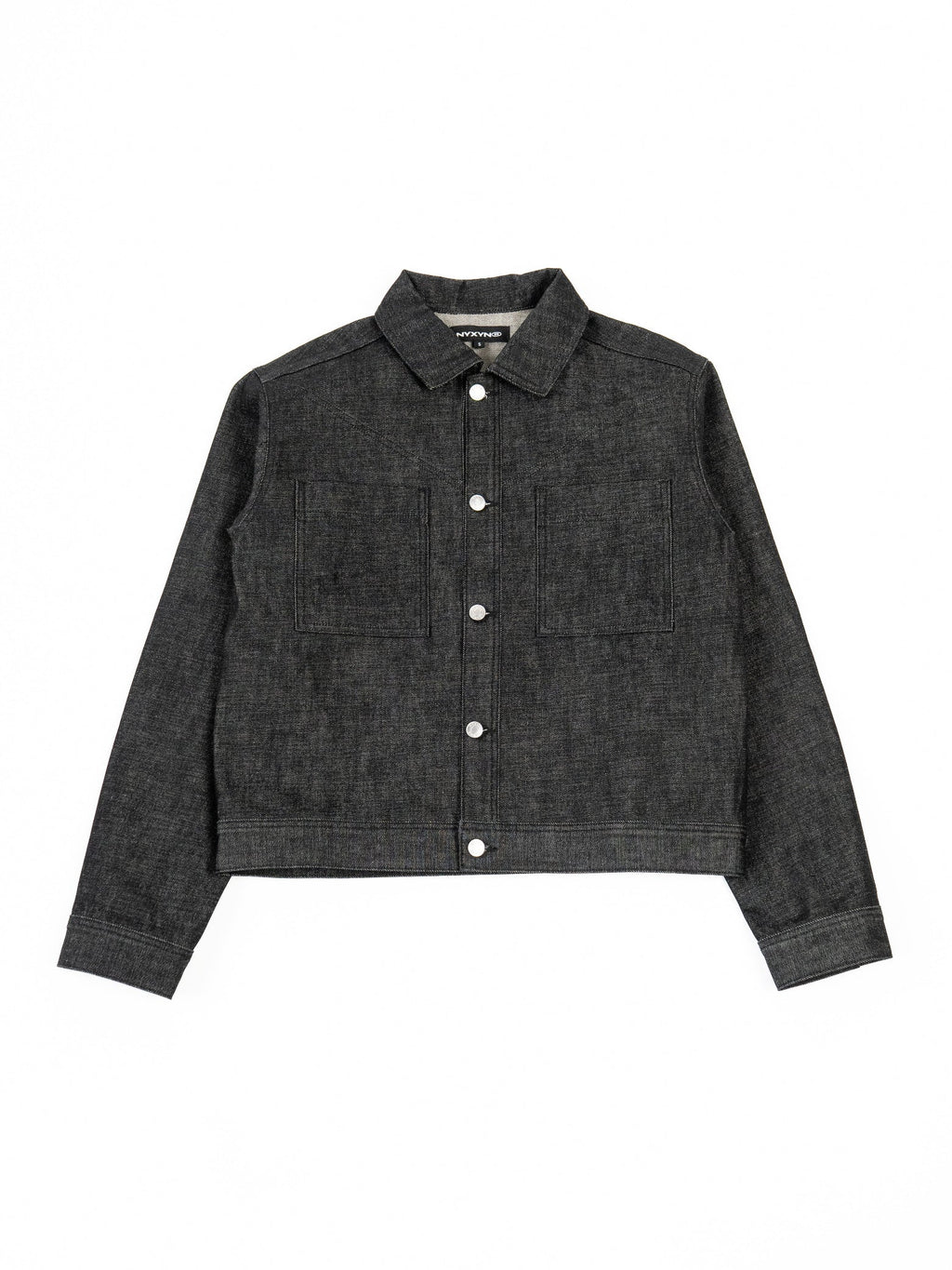 RAW DENIM JACKET - Black