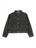 RAW DENIM JACKET - Black