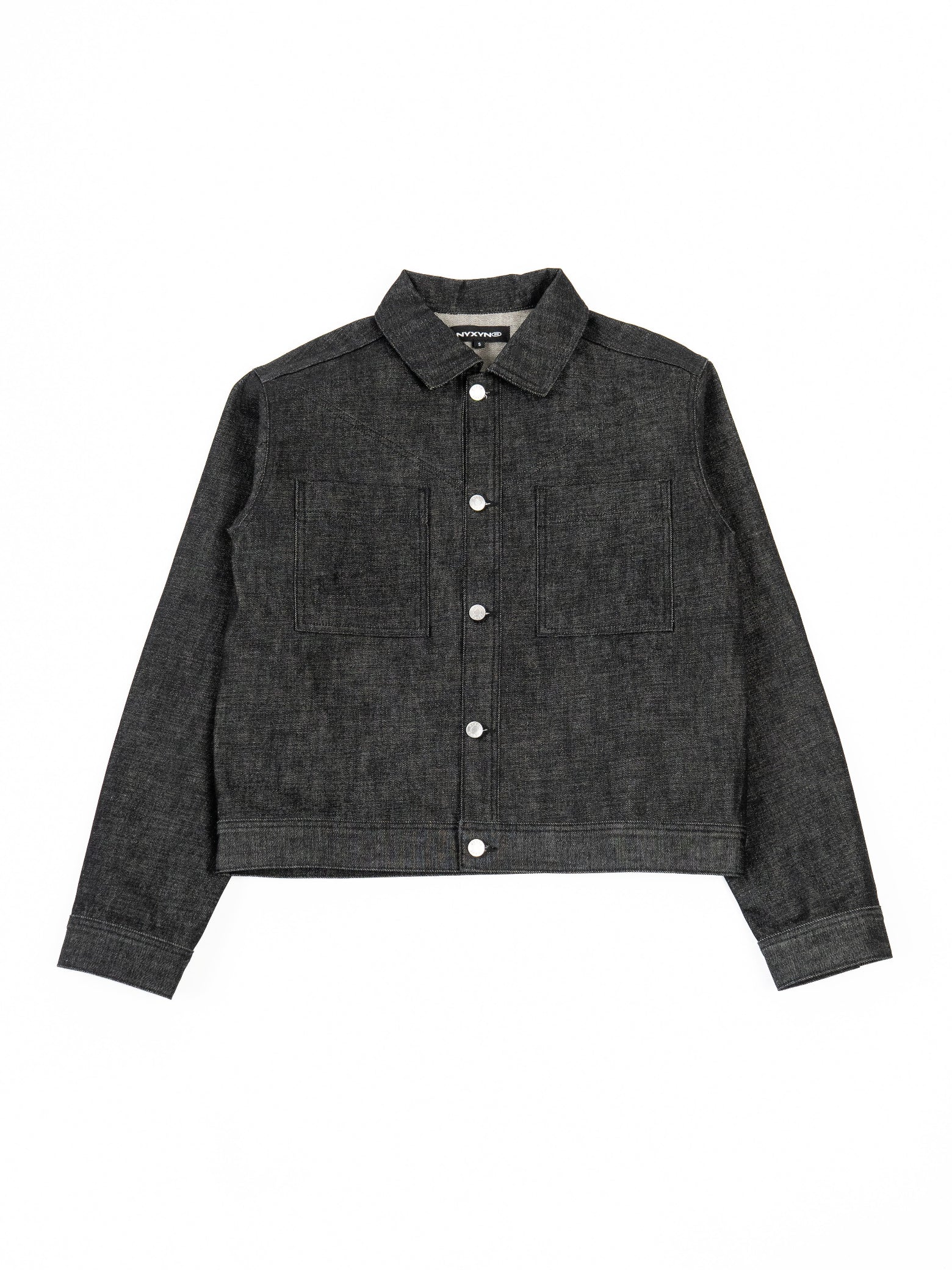 RAW DENIM JACKET - Black
