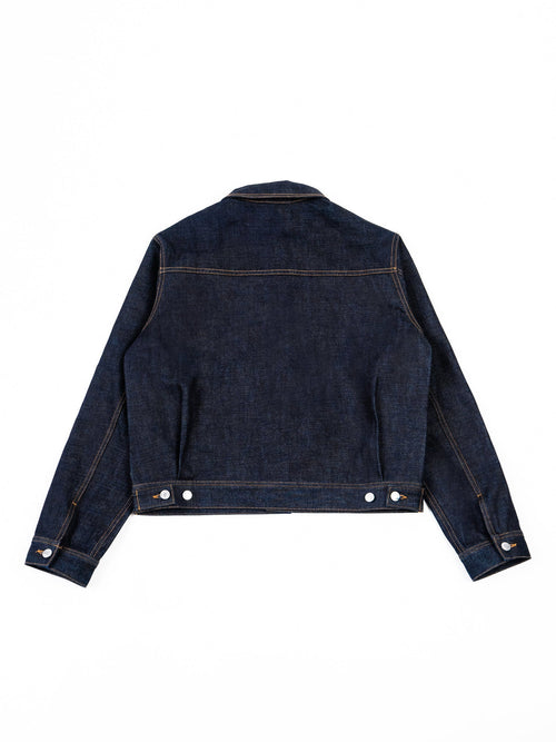RAW DENIM JACKET - Marine