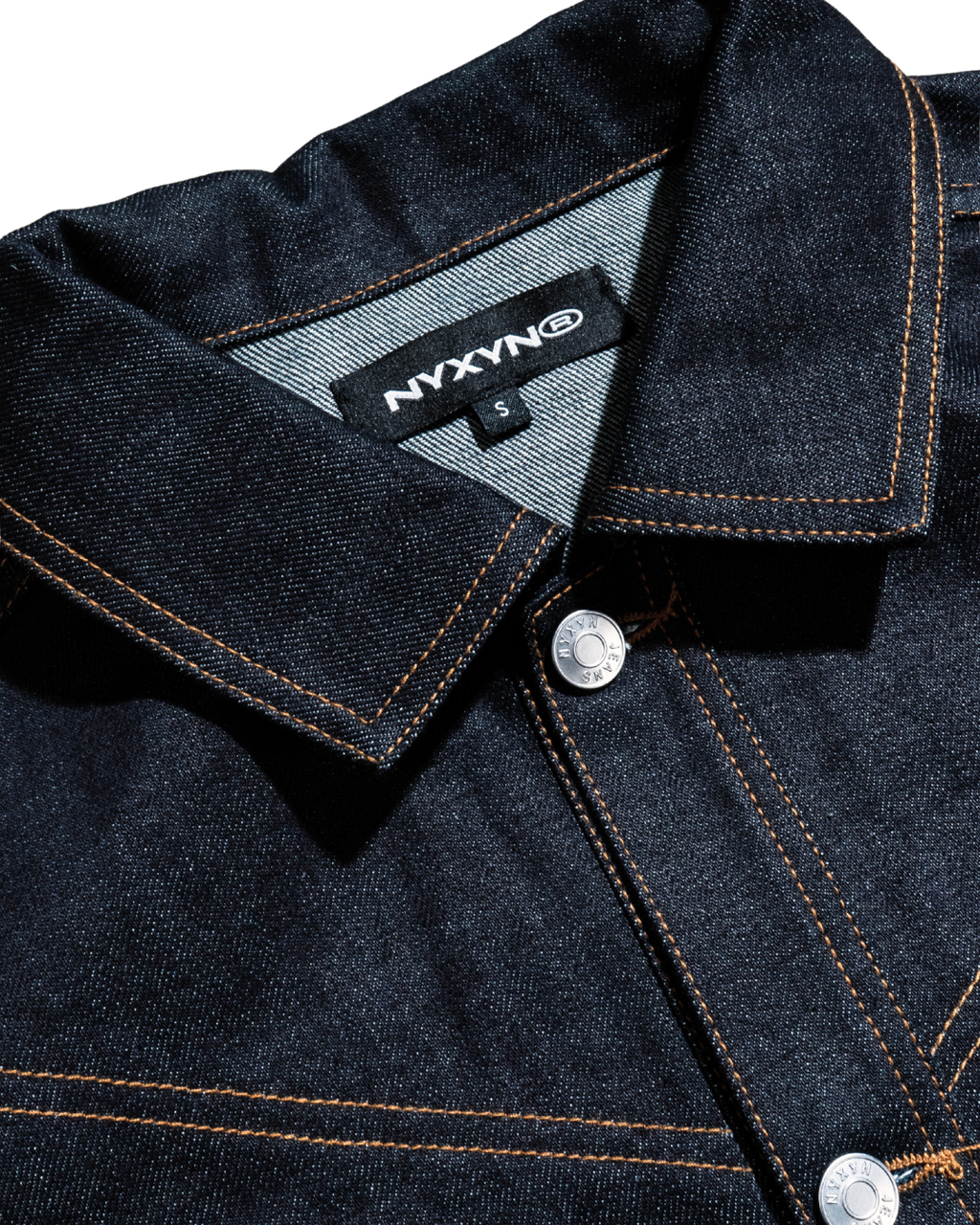 RAW DENIM JACKET - Marine